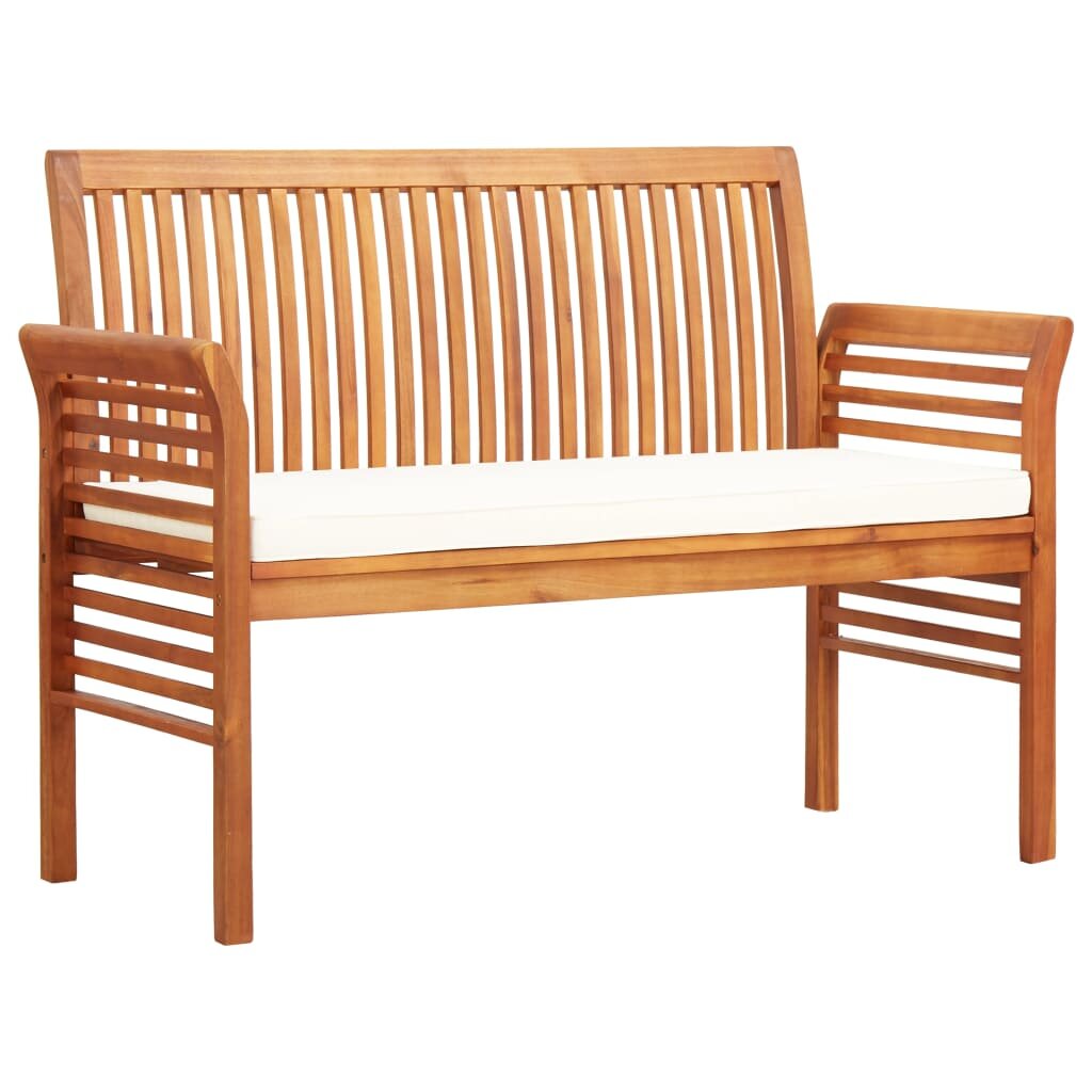 2-Seater Garden Bench with Cushion 47.2