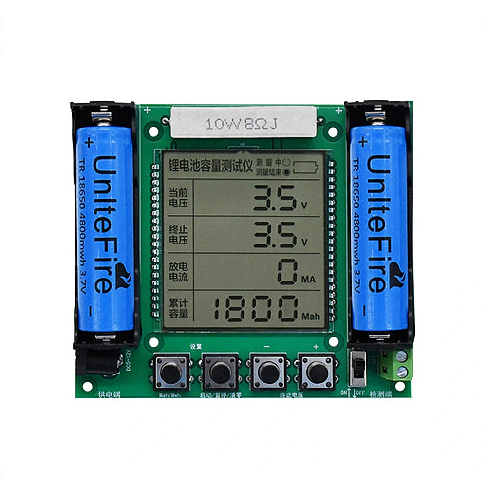 18650 lithium battery capacity tester module high precision lcd digital display mah/mwh measurement true capacity measuring module