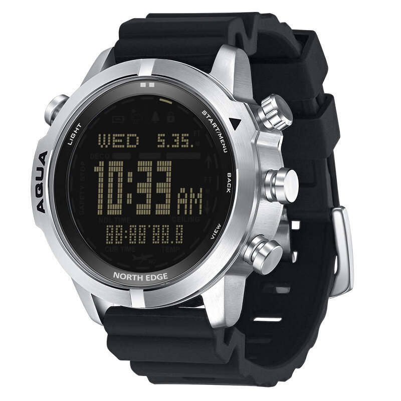 

NORTH EDGE Diving Smart Watch Altimeter Barometer Compass Temperature Clock Professional Scuba Diving Wristband NDL Time