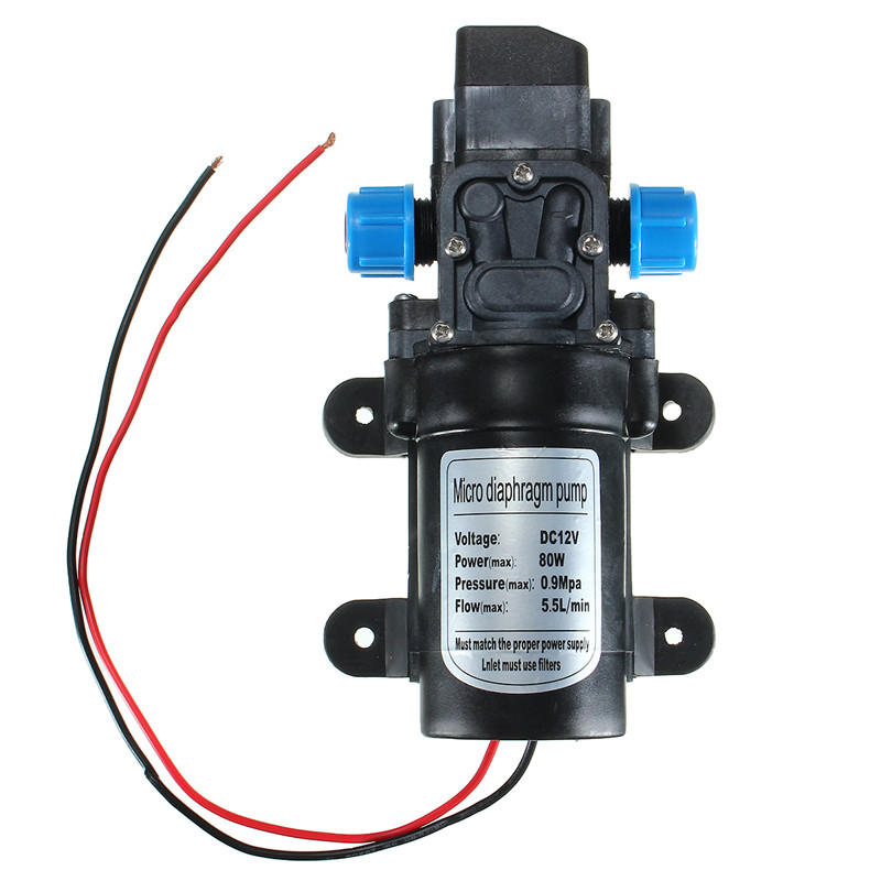 DC12V 80W 0142 Motor 5.5L/Min High Pressure Diaphragm Water Self Priming Pump