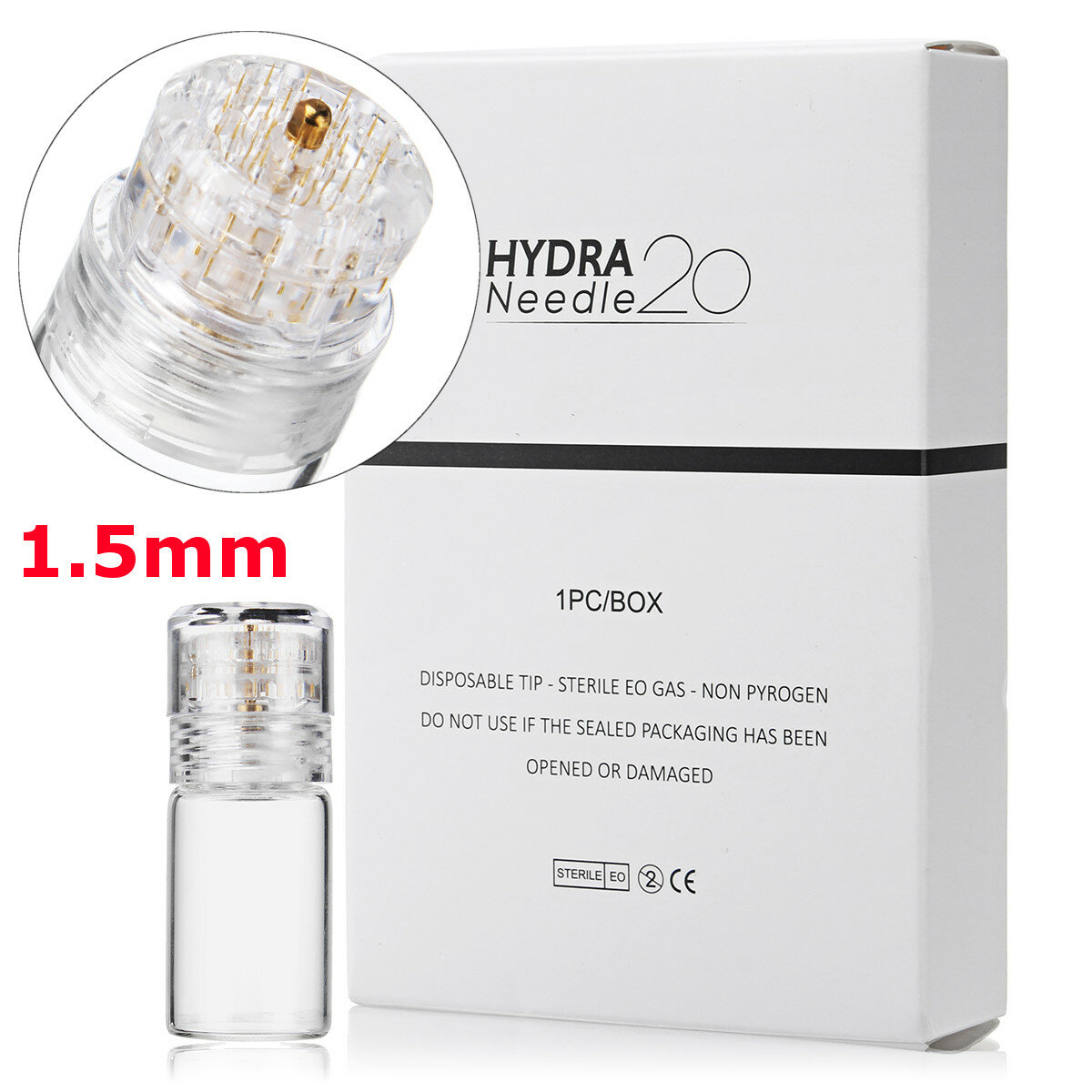 Hydra 20 Titanium Microneedle Applicator Bottle
