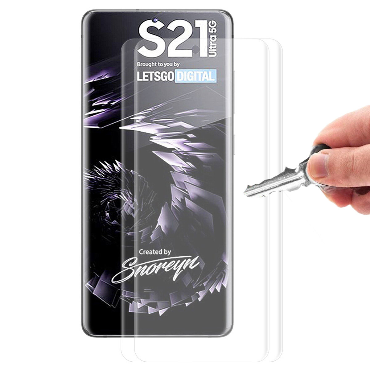 Enkay voor Samsung Galaxy S21 Ultra 5G / Galaxy S21 Ultra Frontfilm High Definition 3D Curved Edge H
