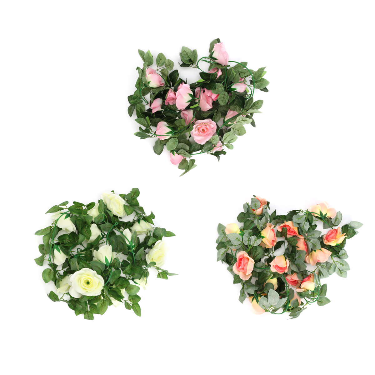 Kunstmatige Bloemenkrans Ivy Vine Zijden Bloemen Opknoping Garland Plant Voor Verjaardag Bruiloft Wo