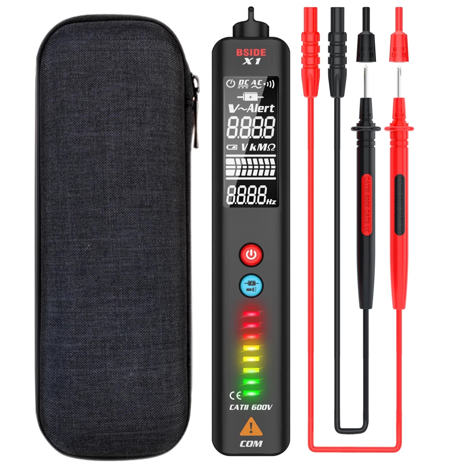 

BISDE X1 Dual Mode Smart Detector Non-Contact AC Voltage Detector NCV Multimeter Electric Test Pencil Portable Tester Pe