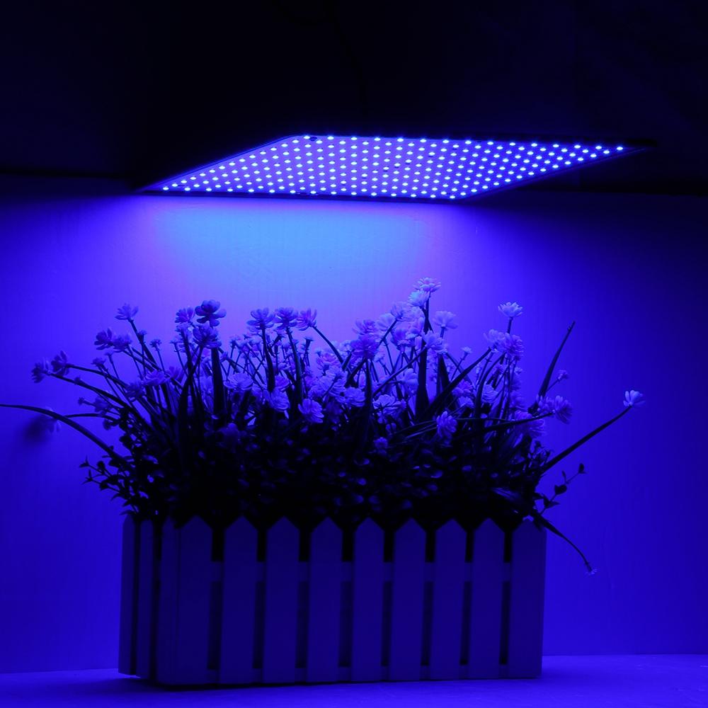 

15W 225LED Grow Light Blue Лампа Ультратонкая панель Гидропоника для помещений Растение Овощной цветок AC85-265V