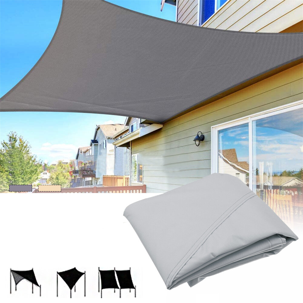 3x6m Sun Shade Rectangle 95٪ UV Resistant ضد للماء مظلة مظلة قابلة للتنفس