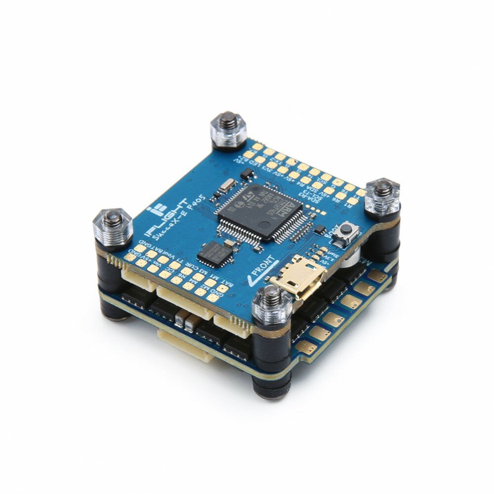 

iFlight SucceX-E F4 V2.2 Flight Controller OSD & 45A Blheli_S 2-6S 4 In 1 Brushless ESC Stack 30.5x30.5mm for RC Drone F