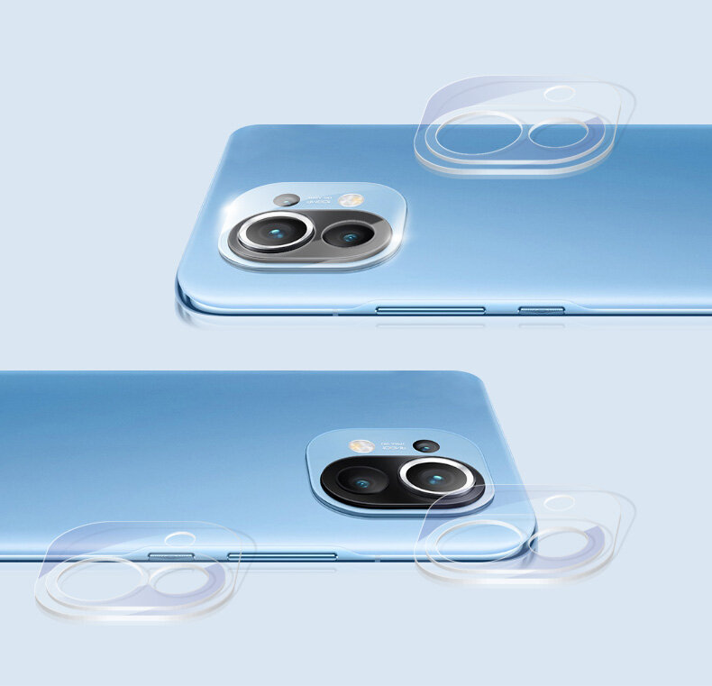 Bakeey 2Pcs for Xiaomi Mi 11 Camera Film HD Clear Ultra-Thin Anti-Scratch Soft Tempered Glass Phone 