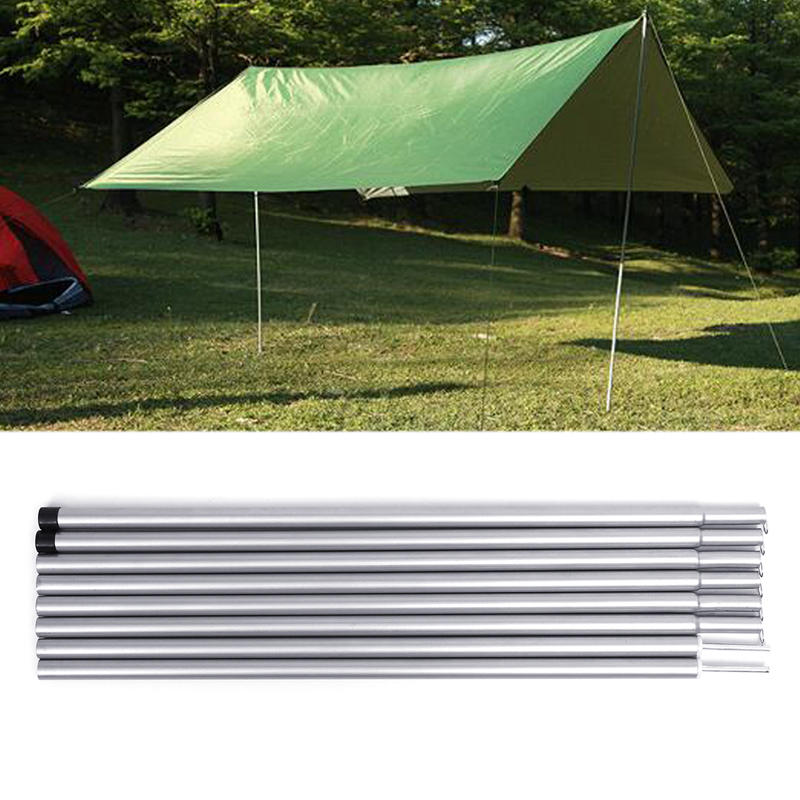 8 Pcs Tente Pole Camping Ajustable Auvent Tige Universelle Tente Tiges Tente Supportant Tente Accessoires 