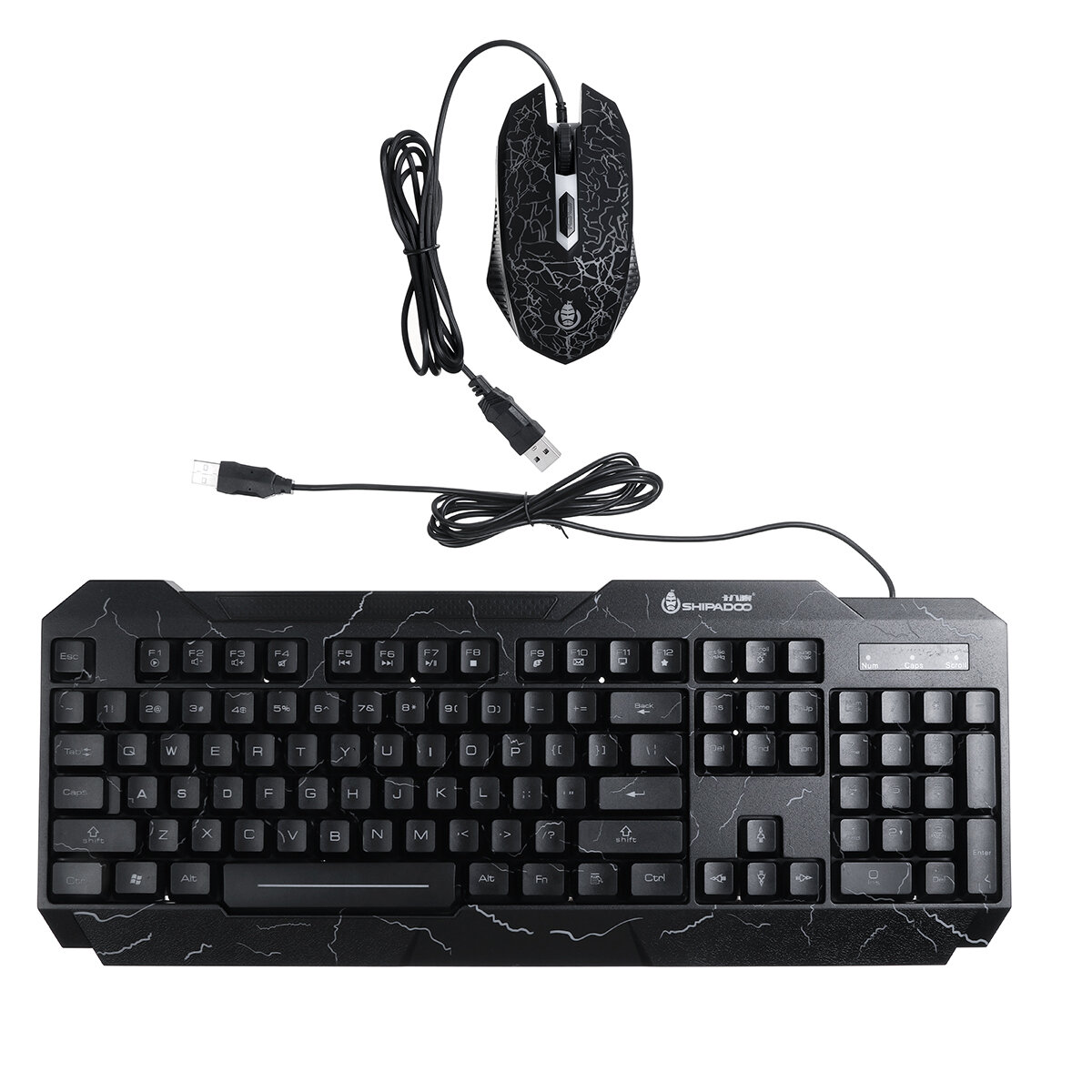 104 Key USB Wired Gaming Keyboard and Mouse Set RGB LED Changing Backlight Mouse For Computer Deskto