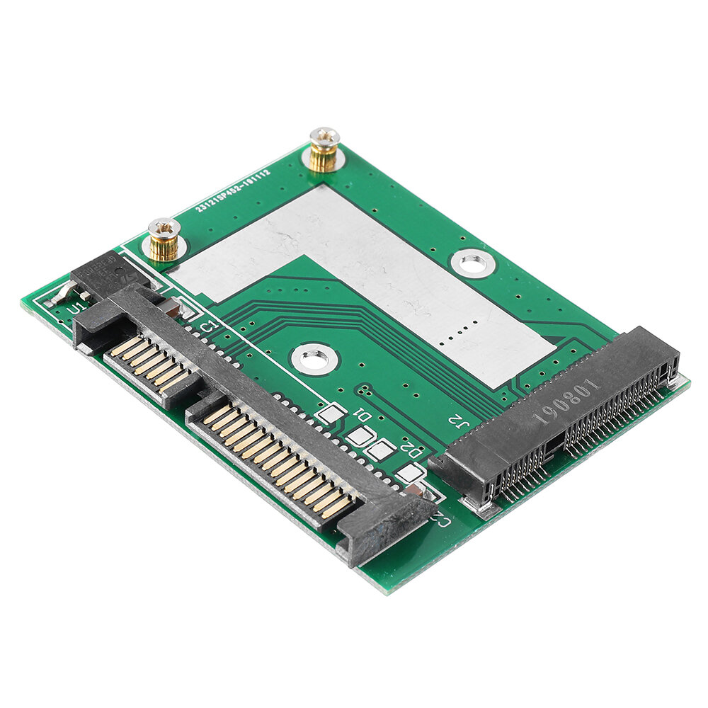 mSATA SSD à 2,5 pouces SATA 6.0GPS Adaptateur Convertisseur Carte Module Carte Mini Pcie SSD Compatible SATA3.0Gbps / SA