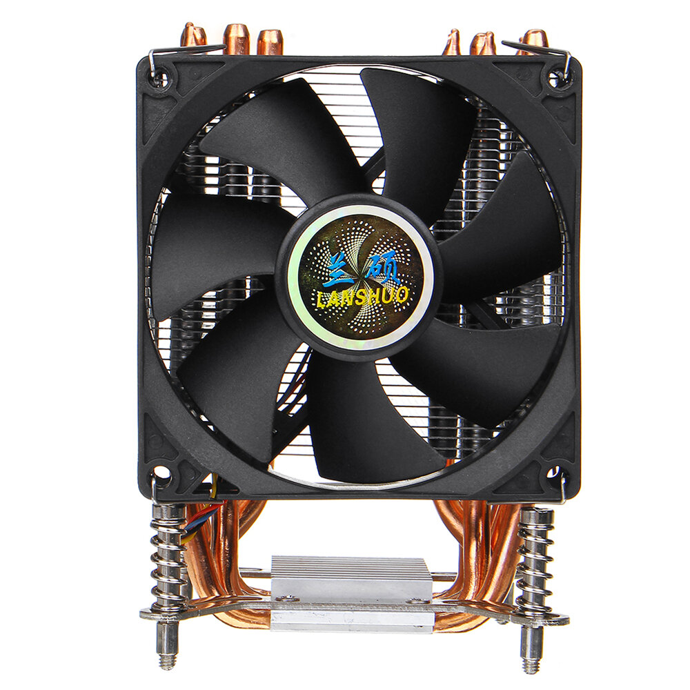 CPU-koeler 3-pins / 4-pins 6 Heatpipes Heatsink-ventilator Koeling Stille ventilatorkoeler voor LGA 