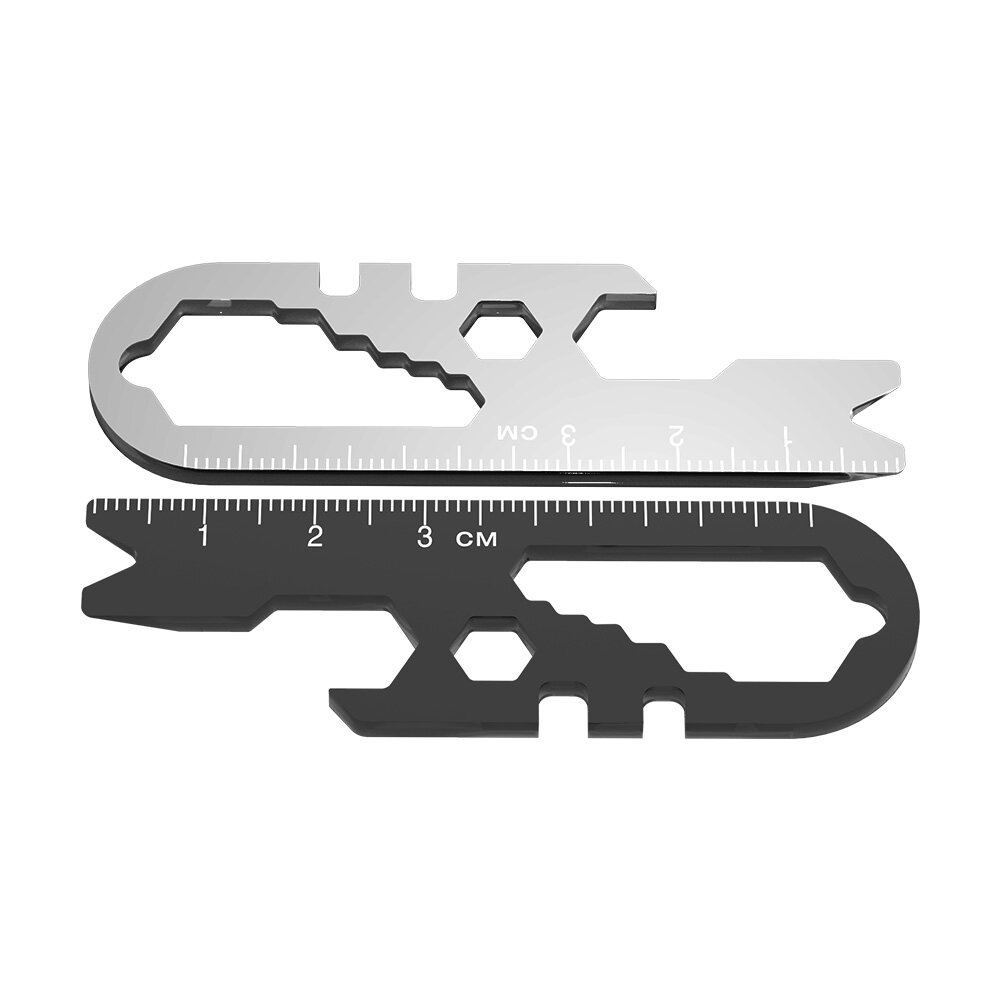 DIGOO DG-XBS 8 in 1 EDC Multi-purpose Stainless Steel Wrench Key Chain Tools Screwdriver Bottle Open