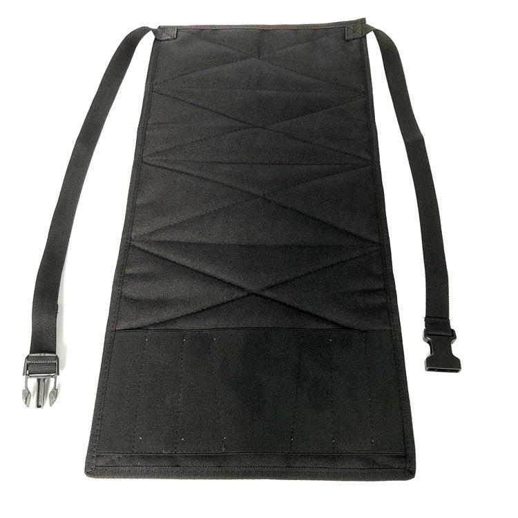 Nylon 61x30CM Outdoor Car Seat Tactical Bag Molle Car Seat Cushion Bag-Black 