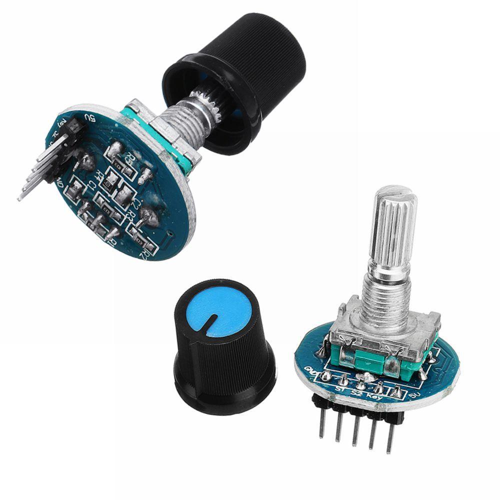 2Pcs Rotating Potentiometer Knob Cap Digital Control Receiver Decoder Module Rotary Encoder Module Geekcreit for Arduino