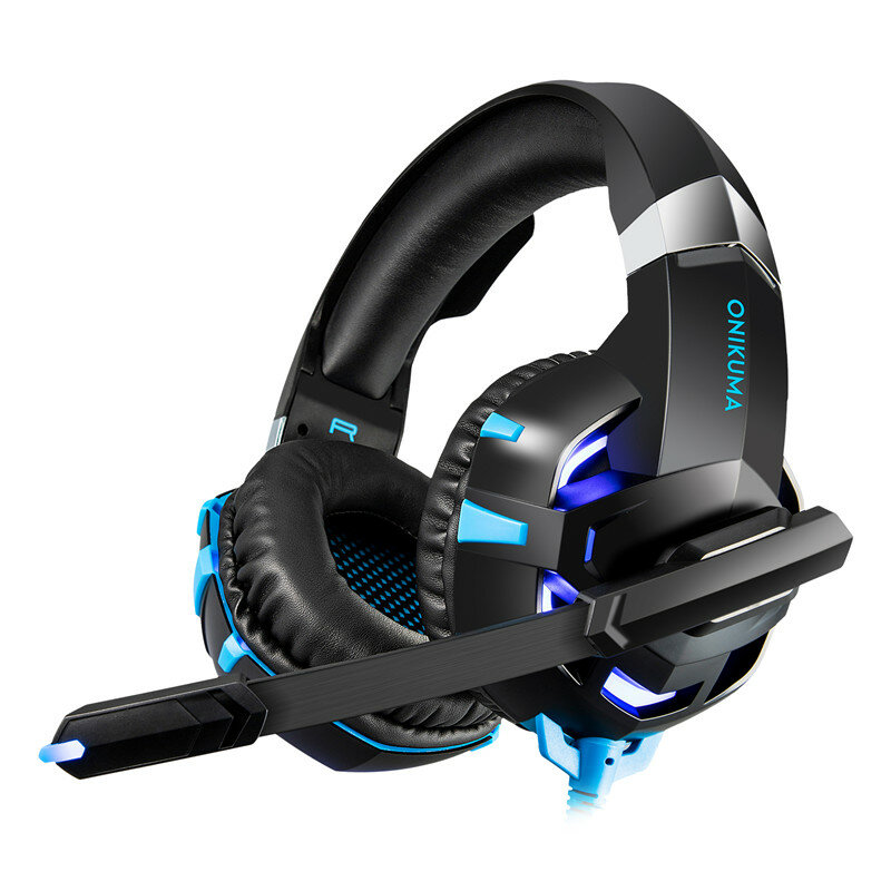 K2A Gaming 3.5mm Wired Headset Noise Cancelling for Lighting PS4 Gaming Computer Headphone With Mic