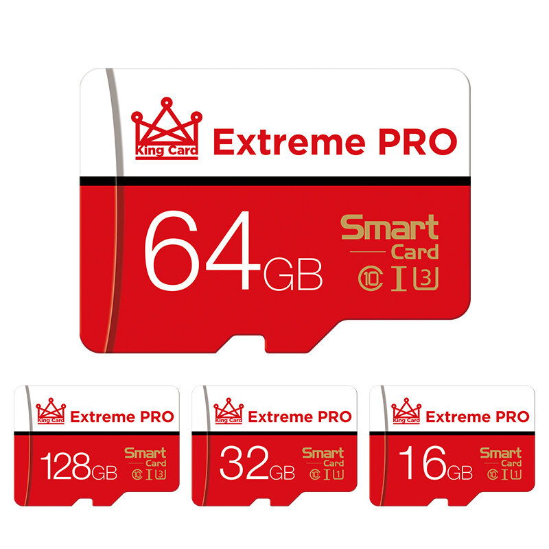 

Extreme Pro High Speed 16GB 32GGB 64GB 128GB Class 10 TF Memory Card Flash Drive With Card Adapter For Smartphone Tablet