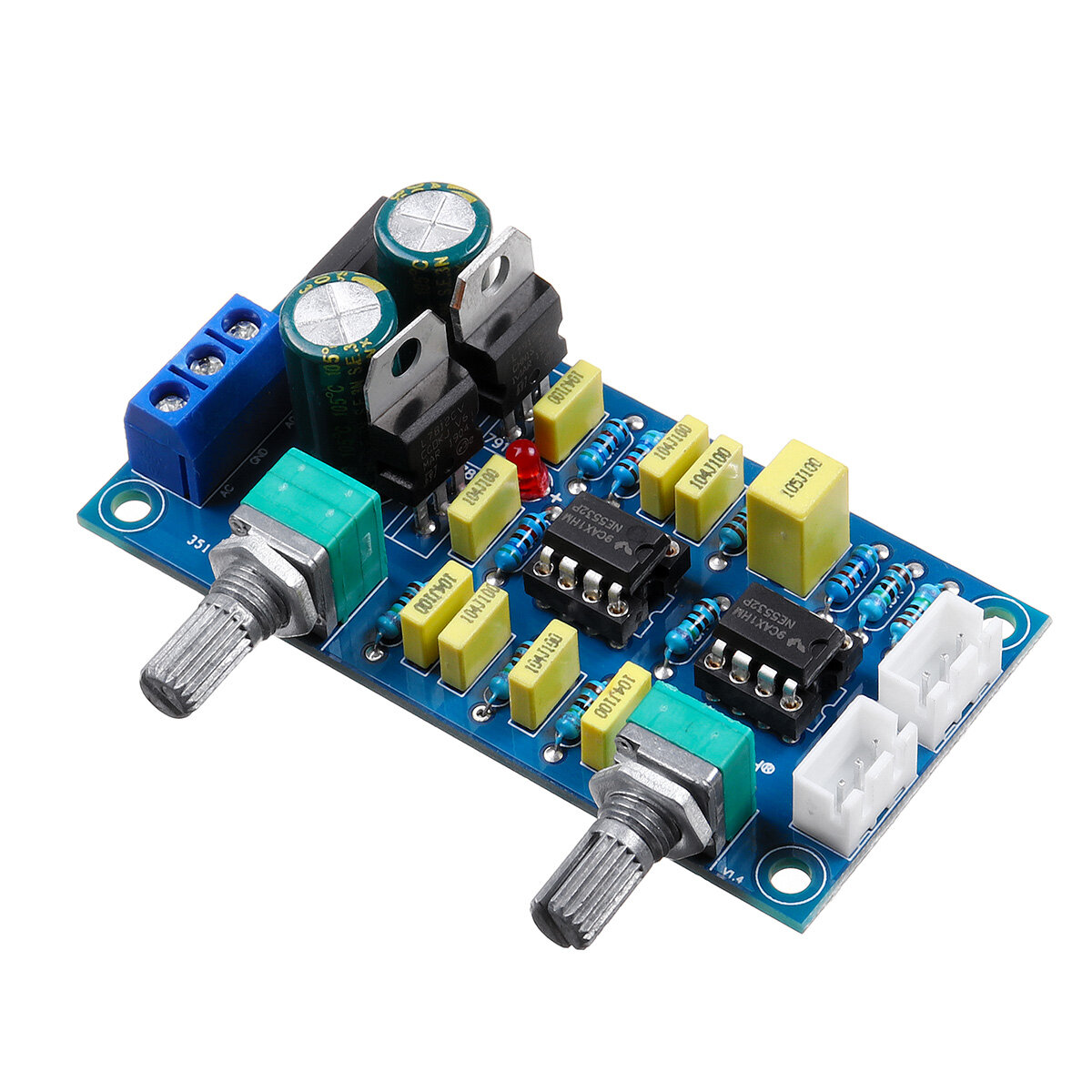 Enkele voeding HIFI Fever Grade NE5532 Tone Front Board Power Amplifier Board 2.0 Module