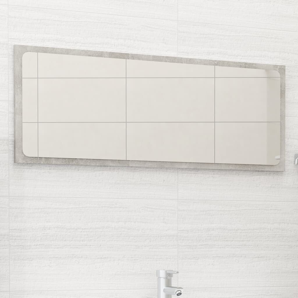 

Bathroom Mirror Concrete Gray 35.4"x0.6"x14.6" Chipboard