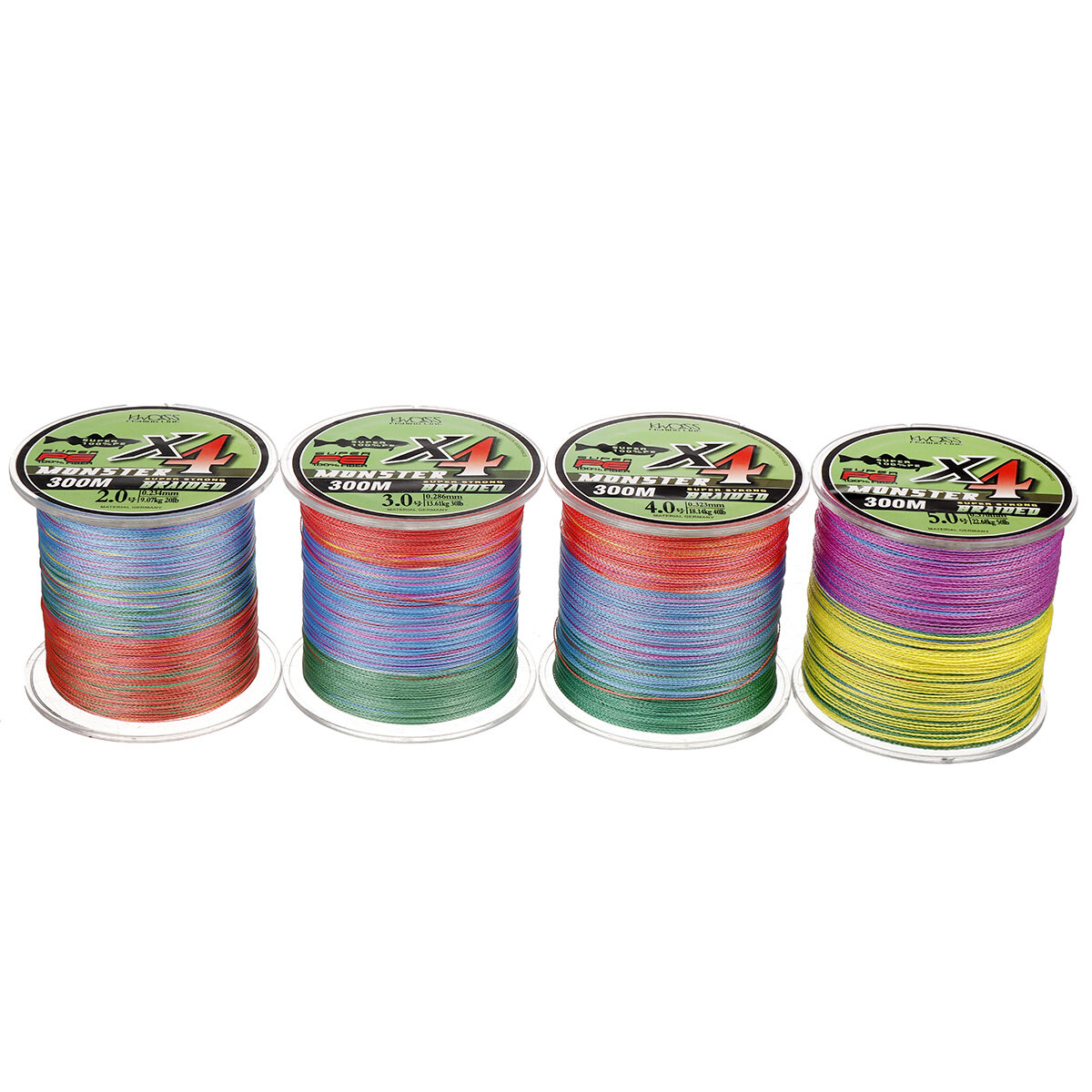 300m Fishing Line Ultra Strong Braided 20/30/40/50lb PE Line Fishing Tackle