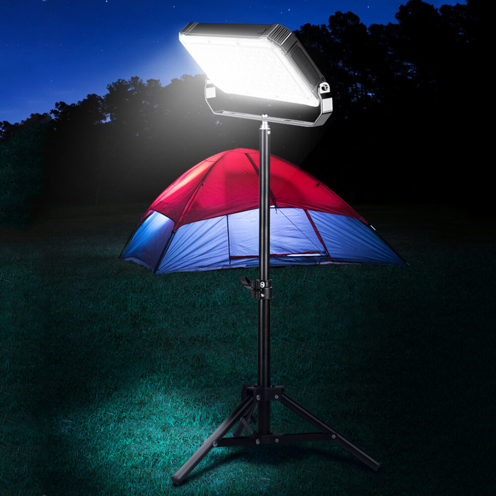 XANES® 100W 55LED Lampe de camping multifonction Charge sans fil 20000mAh Power Bank Luminosité Projecteur 3000-6500K Support Lampe de travail