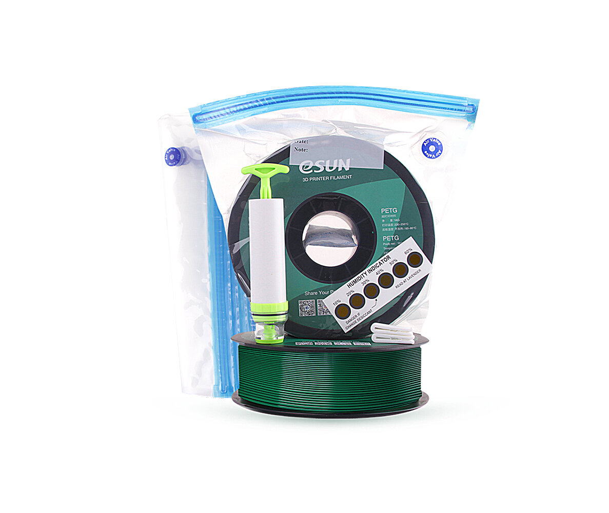 حقيبة تخزين الفتيل eSUN® طقم eVacuum مجموعة مقاومة الرطوبة حقيبة ختم الفراغ تحافظ على الفتيل جافًا للطابعة ثلاثية الأبعا