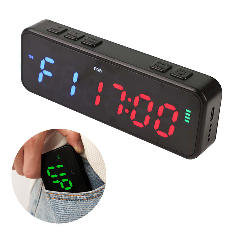 KALOAD Fitness Timer Magnetic Attraction Mini Portable Multifunction Clock Timer Digital Timer With 