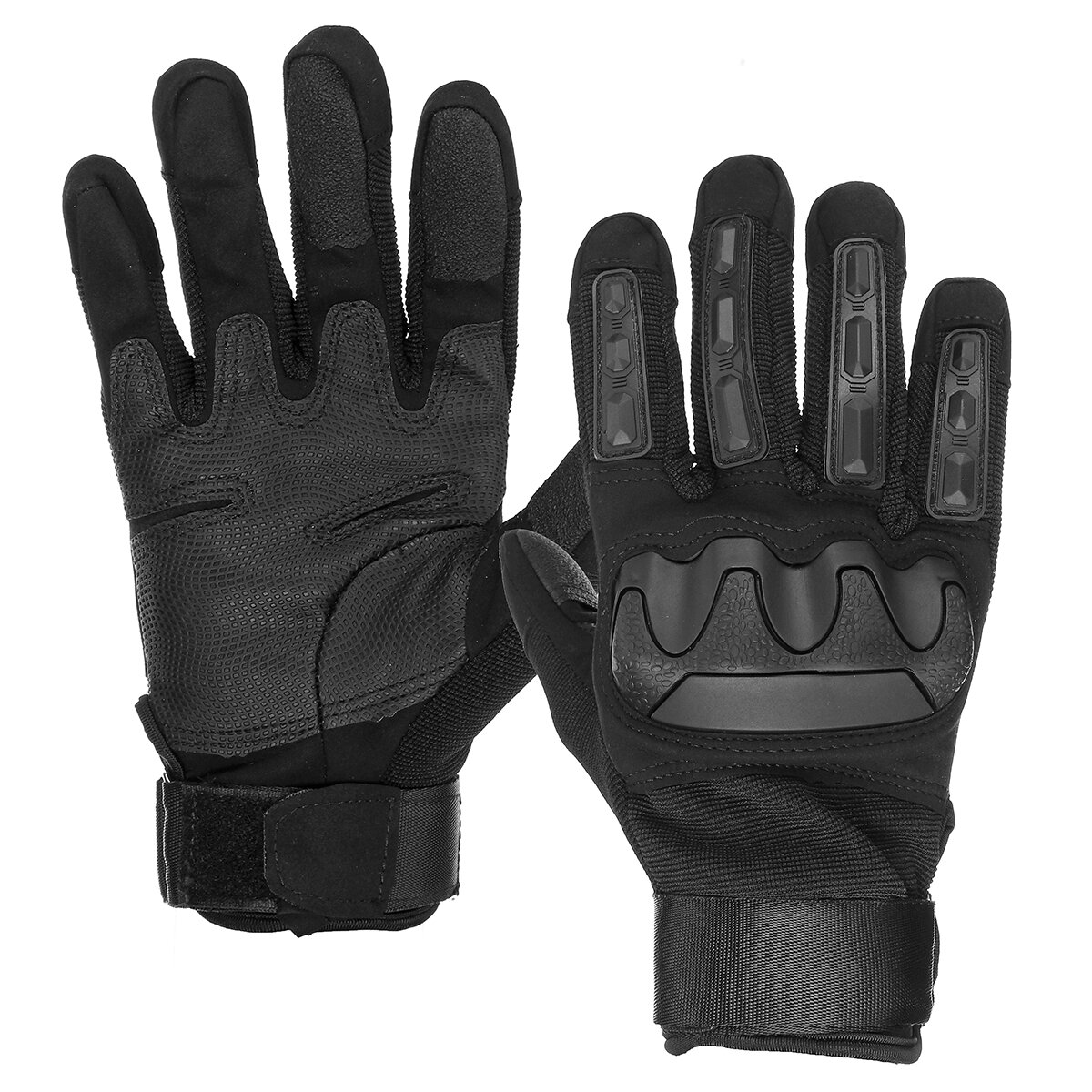 BIKIGHT 1 Pair Tactical Gloves Microfiber Nylon Multifunction Shockproof Anti-slip Tactical Gloves H