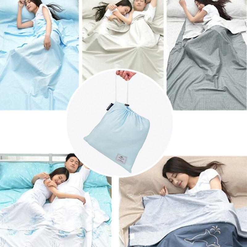 Naturehike 1-2 Person Sleeping Bag Travel Liner Envelope Cotton Anti dirty Liner Bed Sheet With Bag