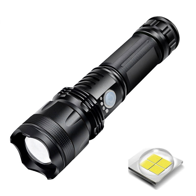 

XANES® XPH50 1000LM Powerful Zoom Flashlight USB Rechargeable LED Torch 18650 Flashlight For Outdoor Hunting Fishing