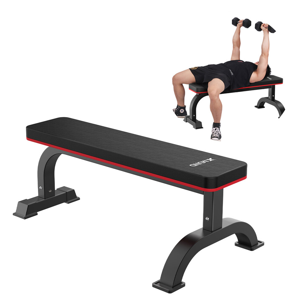 [EU Direct] XMUND XD-WB2 Multifunctional Flat Bench Dumbbell Bench Workout Utility Bench with Steel Frame Home Fitness E