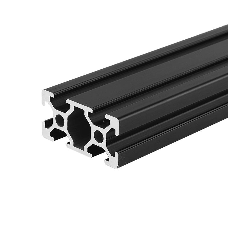 Machifit 600 mm lengte zwart geanodiseerd 2040 T-slot aluminium profielen extrusiekader voor CNC