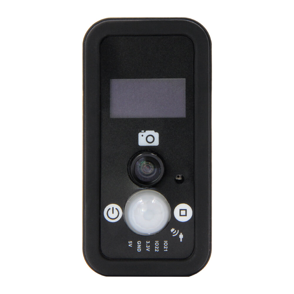 LILYGO? TTGO T-camera zwarte PVC-behuizing en Soft rubberen hoes voor WROVER met PSRAM-cameramodule 