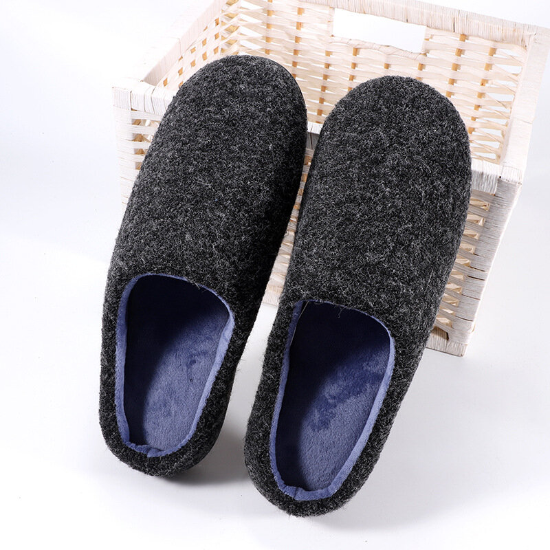 Heren Warm Pluche Soft Zool Casual Thuis Slippers