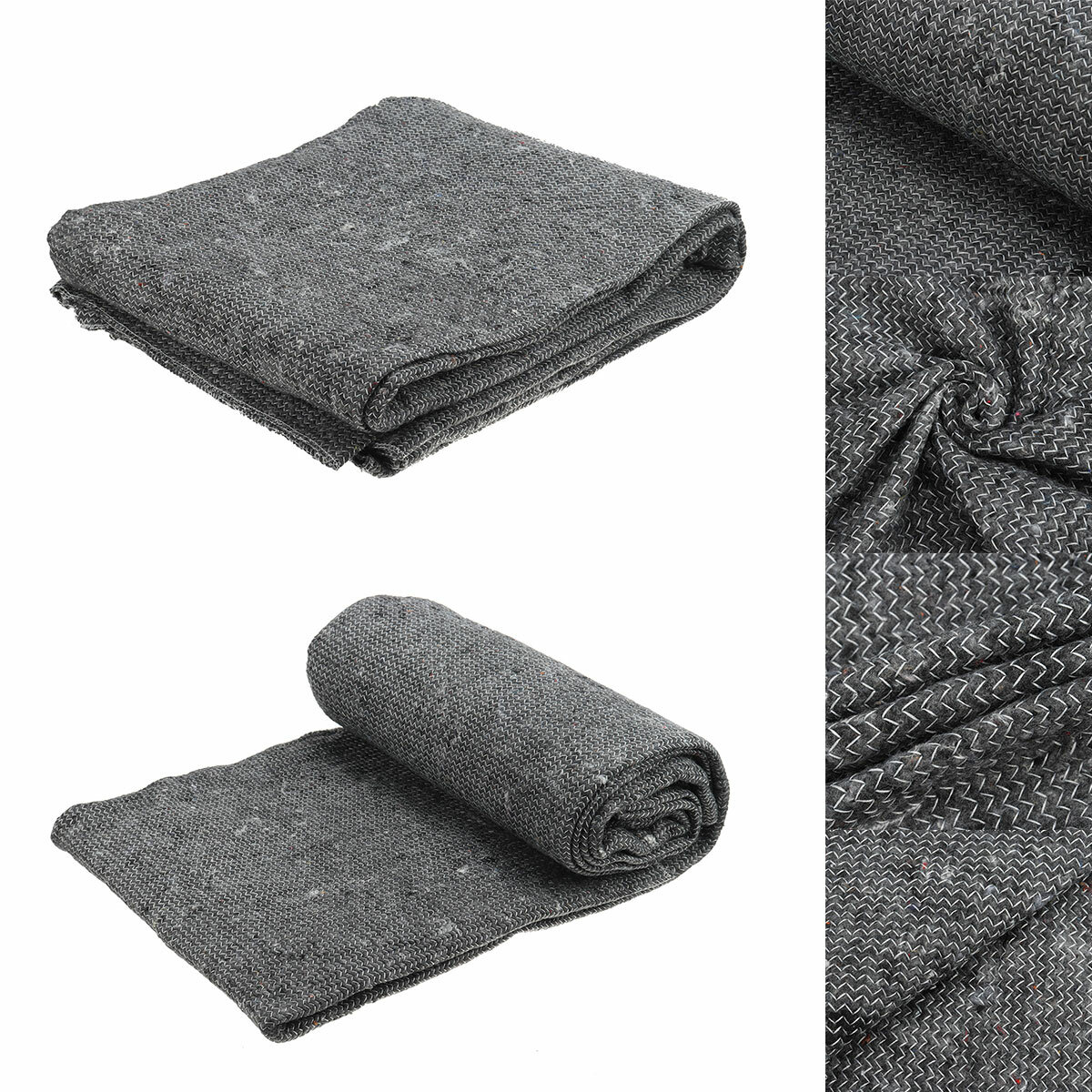 1/5/10PCS 200x150CM Multi-functional Dark Grey Moving Packing Blankets Non-woven Moving Blankets Fur