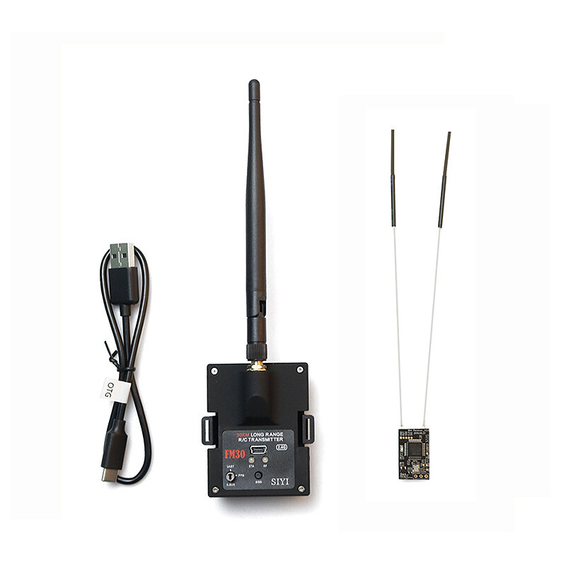 

SIYI FM30 2,4 ГГц 30 км телеметрия Bluetooth модуль передатчика дальнего действия UART SBUS PPM вход с FR Mini OTA Прием