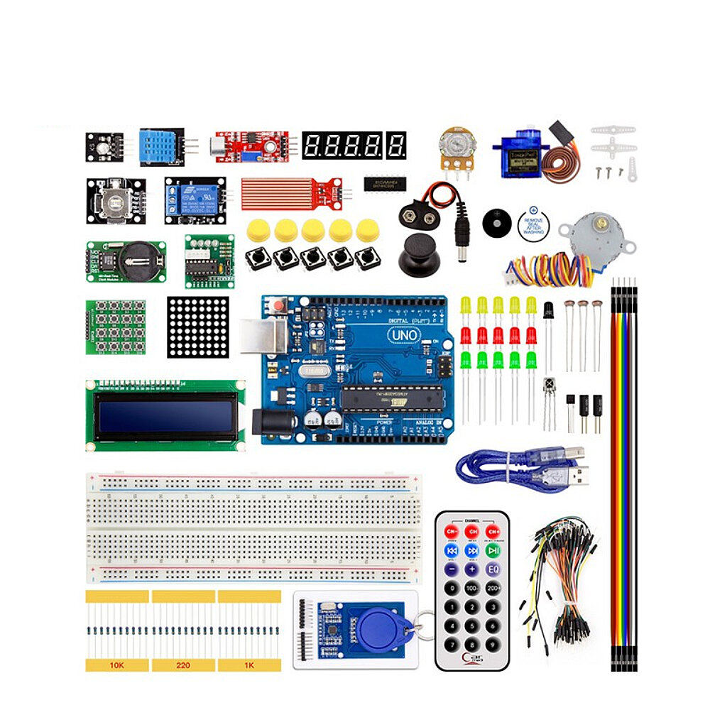

Arduin0 Advance Upgraded Starter Kit Learn Advanced Microcontroller Programming with Arduin0 Compatible UN0 R3 DIP
