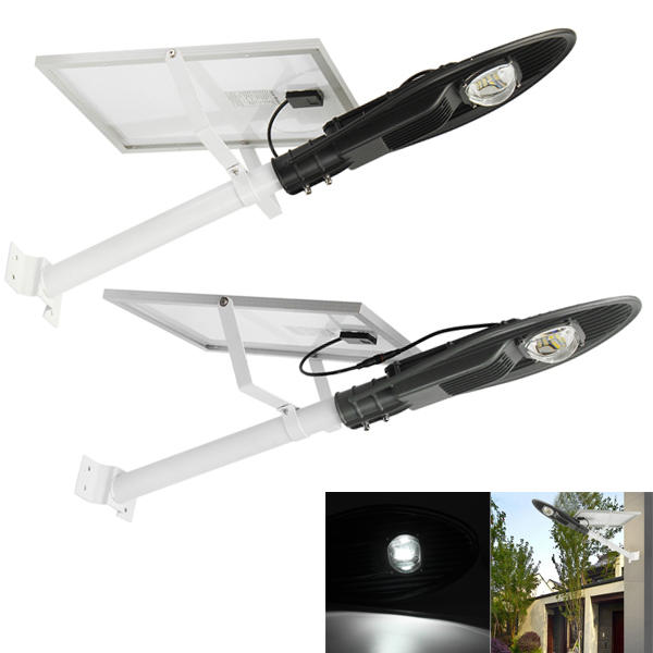 10W Solar Power Light-controlled Sensor LED Street Light Lamp With Pole Waterproof for Outdoor Road