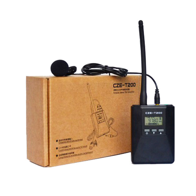 CZERF CZE-T200 0.2w Portable Stereo PLL Wireless Broadcast FM Transmitter Kits 76-108MHz Verstelbaar