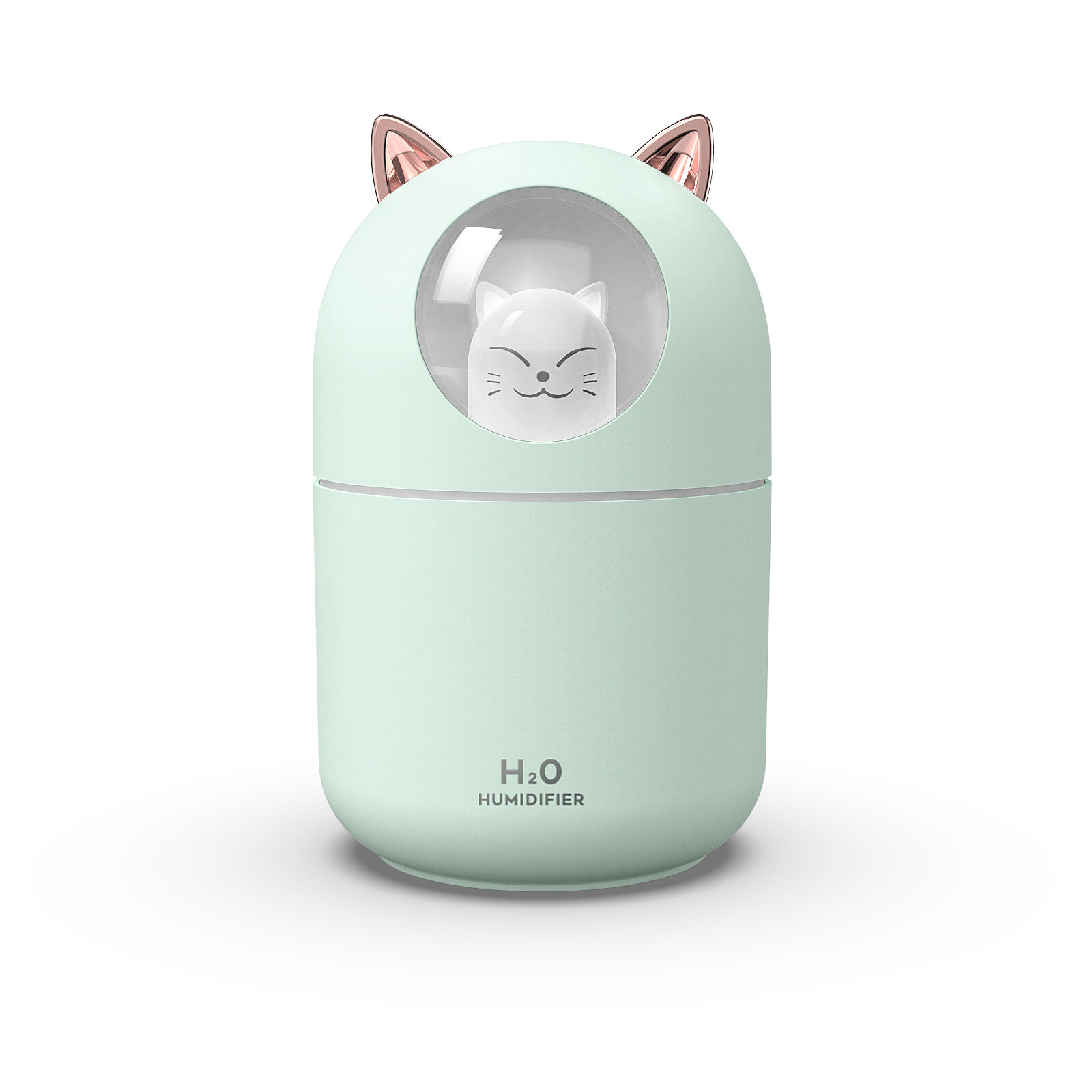 Portable Small Humidifier 300ml Mini Cool Mist Humidifier with Night Light USB Personal Humidifier