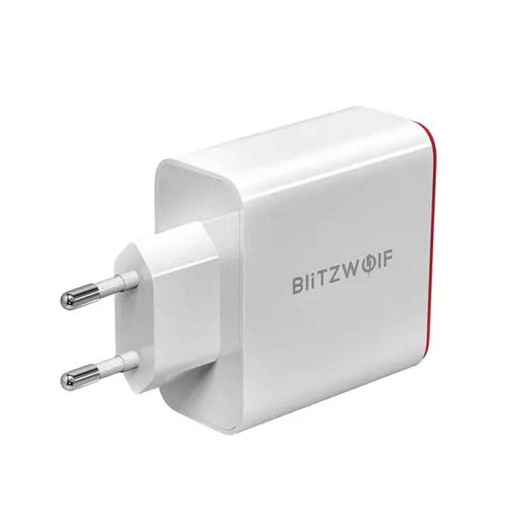 BlitzWolf®BW-PL336WQC3.0デュアルポートUSBウォールチャージャーEUプラグアダプター、BlitzWolf®BW-TC143A 1m / 3.3ft USB Type-Cケーブル（iPhone 12 12Pro用）
