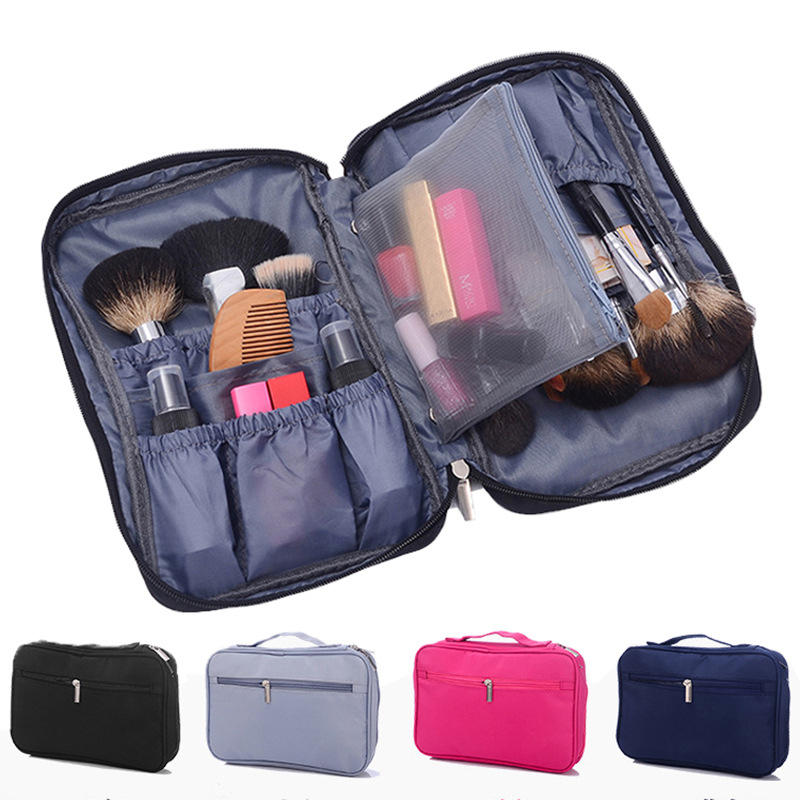 IPRee? Nylon Women Travel Cosmetic Bag Waterproof Makeup Tool Storage Finishing Handbag Organizer Ac