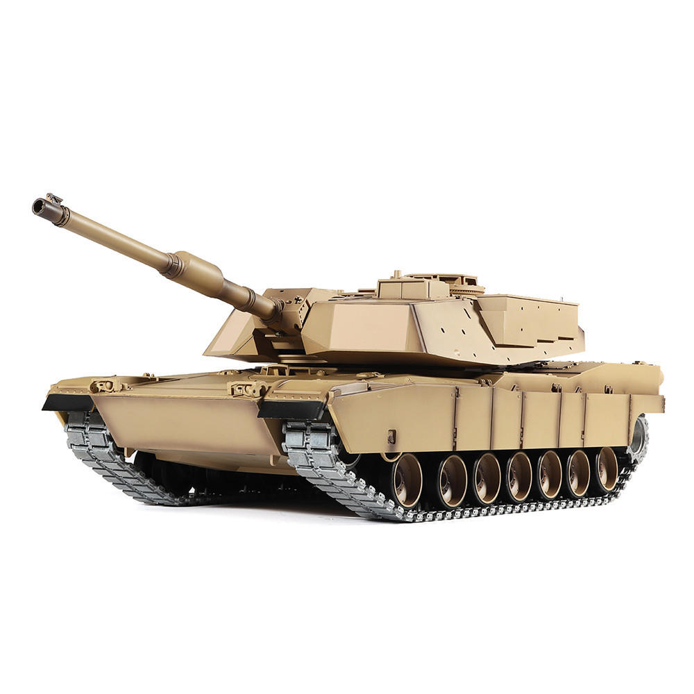 Heng Long 6.0 Version 3918-1 1/16 2.4G M1A2 Rc Car Battle Tank Metal Track  with Sound Toy