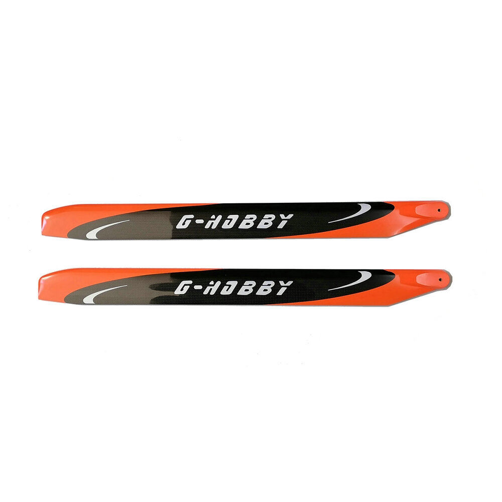 

1Pair Fluorescent Orange 700mm Carbon Fiber Main Blade for Align 700 SAB700 X7 RC Helicopter