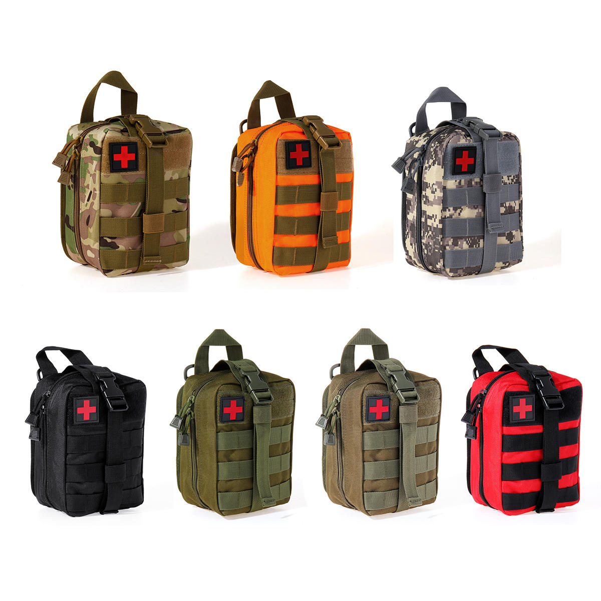 

EMT Emergency Rescue Survival Pouch Climbing Bag Medical Package Tactical Molle 7ColorsFirst Aid Kit Bag