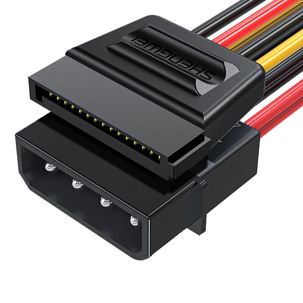 

Кабель адаптера питания SATA от 4 до 15 контактов от One до One Удлинительный кабель Кабель питания жесткого диска Конне