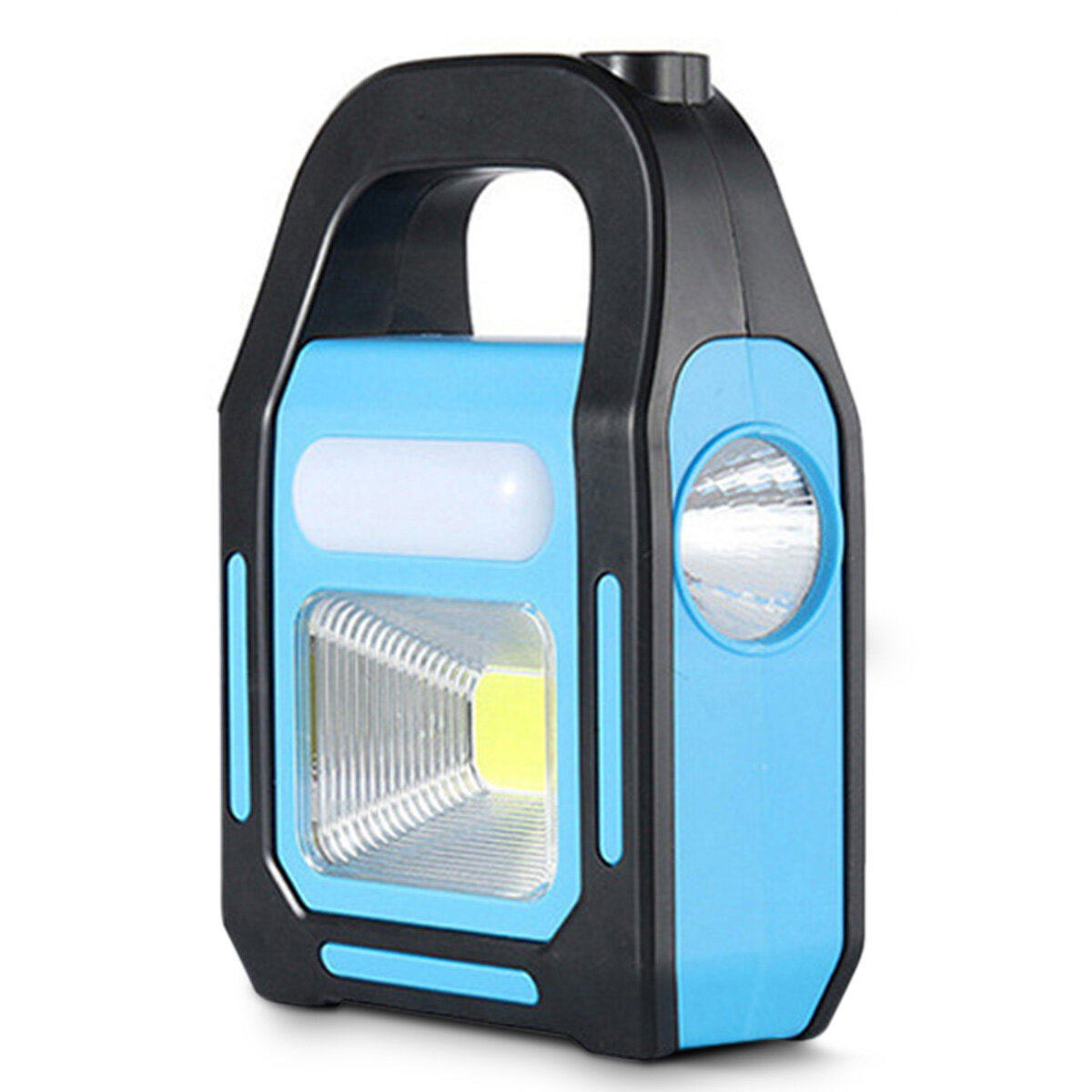 Portable Solar Lantern COB LED Work Lamp Emergency Spotlight USB Rechargeable Handlamp Searchlight for Outdoor Hiking Camping