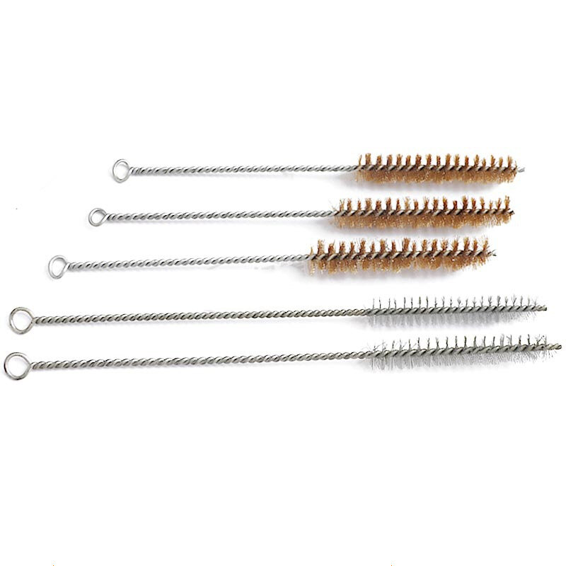 Brass Tube Cleaning Brush Wire Brush Cleaning Polishing Tool Brass Wire Brush For Pipe Tube Cylinder Bores Cleaning Tool