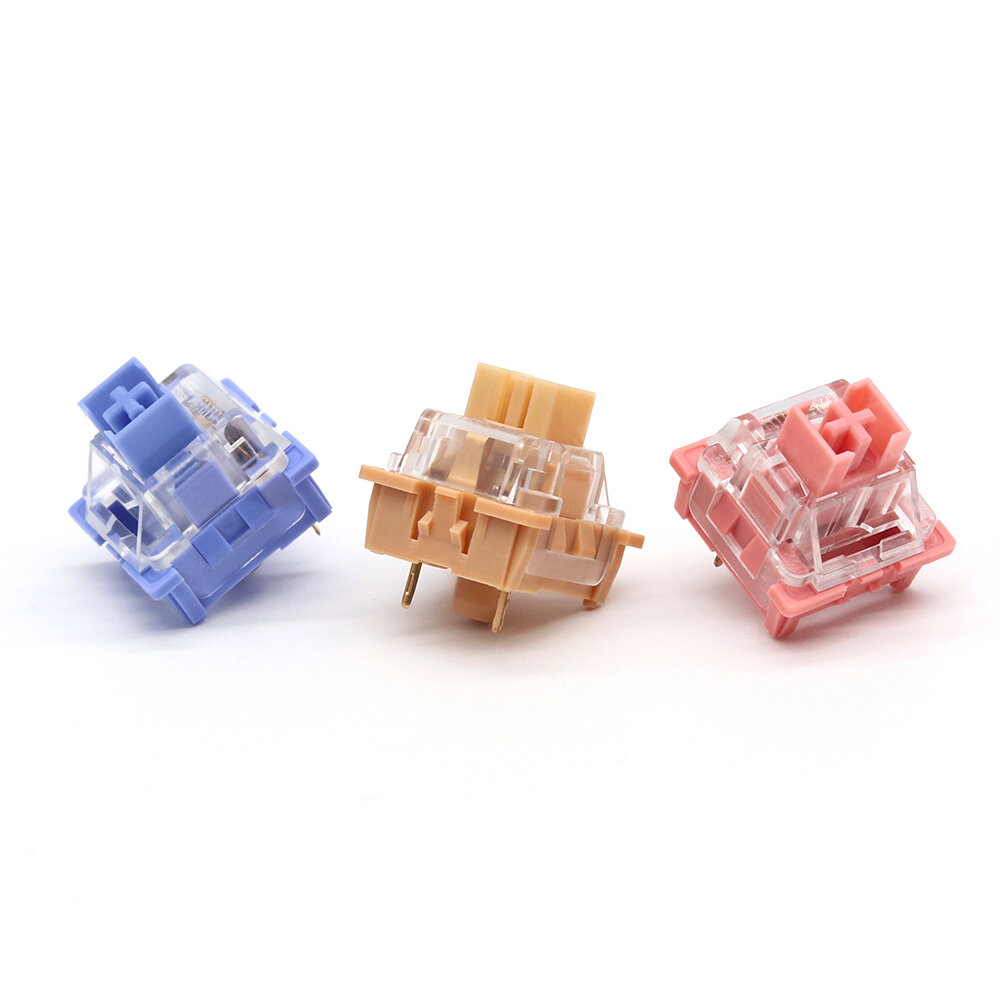 

70 PCS New Outemu Switches Mechanical Keyboard Switch 3Pin Linear Clicky Tactile Switches RGB Tom Jerry Switch and Milk