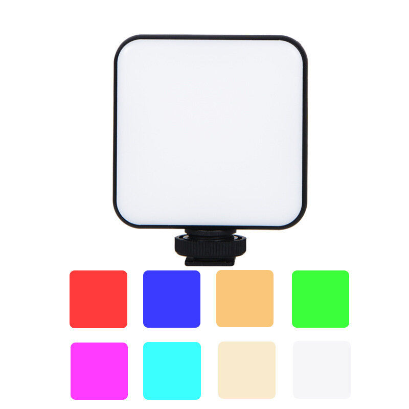 

W64RGB Мобильный телефон Vlog RGB Полноцветный LED Заполняющая лампа для видео 2500-9000K Видео Лампа Мини-подсветка для